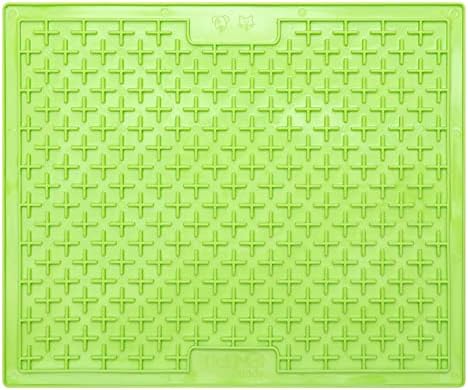 LickiMat X Large Breed Buddy Dog Lick Mat, Dog Calmer, Slow Feeder, Anxiety Reliever Alternative to Puzzle Toys, Slow Feeding Bowls. Use Peanut Butter, Wet, Raw, Mixed Food, Healthy Treats - Green - Image 3
