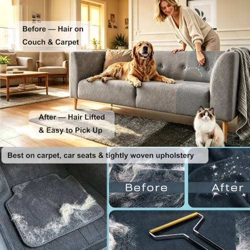 5Pcs Deshedding Brush Kit for Dogs Small to Large, Cats, Bathing & Grooming - Image 4