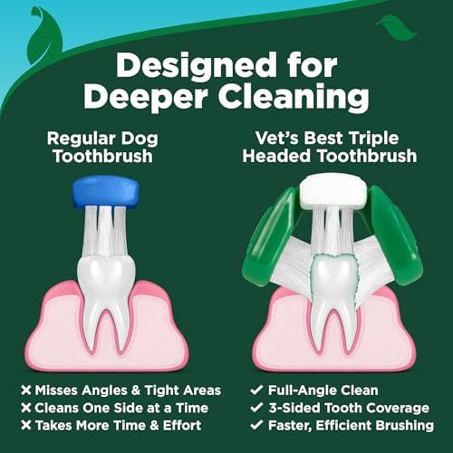 Vet's Best Dog Toothpaste & Toothbrush Dental Care Kit, with Brush 3.5 oz - Image 2