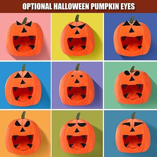 Guinea Pig Hideout - Guinea Pig Bed, Halloween Style Small Pet Hides, Ideal Bed for Small Pets, Pumpkin Shape, Orange - Image 3