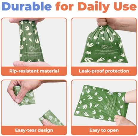 Best Pet Supplies GRS Poop Bags for Dogs - 150 Count, Green, Unscented - Image 4