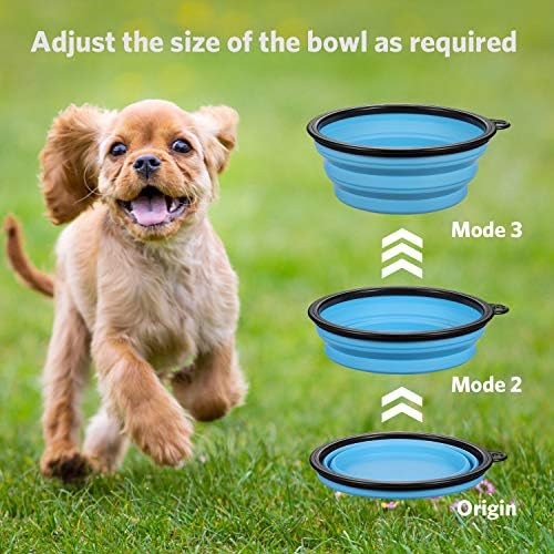 ME.FAN Collapsible Dog Bowl for Travel (12oz), 6 Pack - Image 4
