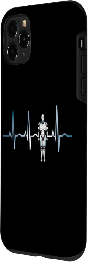 iPhone 11 Pro Max Ai Heartbeat Love Ai EKG Heart Funny Idea for Ai lover Case - Image 2