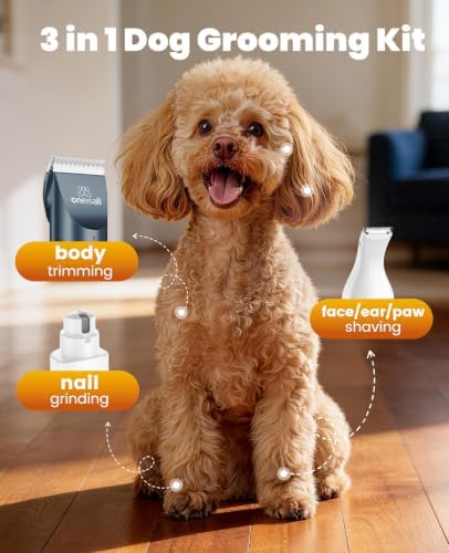 oneisall Dog Clippers and Paw Trimmer Grooming Kit - Image 2