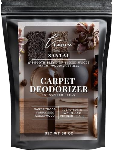 Lapew Santal Carpet Deodorizer Powder - Pet Safe Freshener for Vacuuming | Scented Odor Eliminator for Home | 36 oz by Lapew