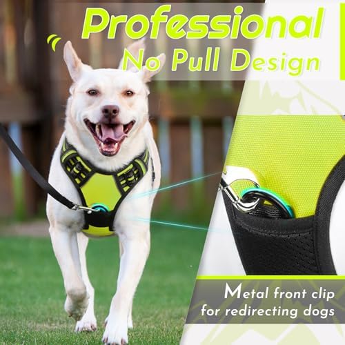 Eagloo Dog Harness for Large Dogs, No Pull Pet Vest with 2 Leash Clips - Image 2