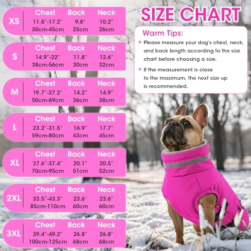 Dogcheer Dog Coat with Built-in Harness, Waterproof Dog Jacket with Pockets - Image 2