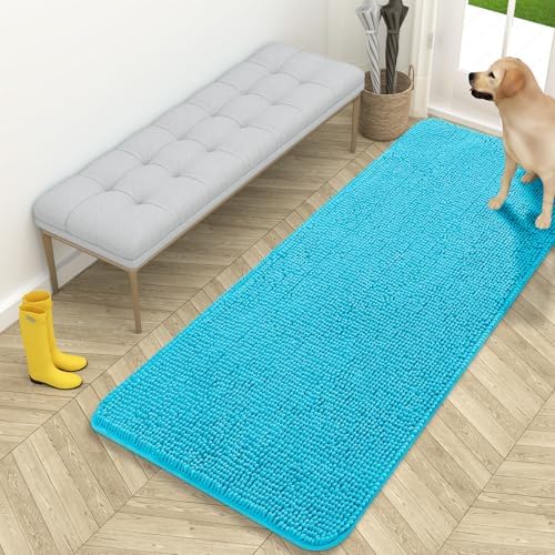 OLANLY Dog Door Mat for Muddy Paws 59x24, Super Absorbent Chenille Mud Mat by OLANLY