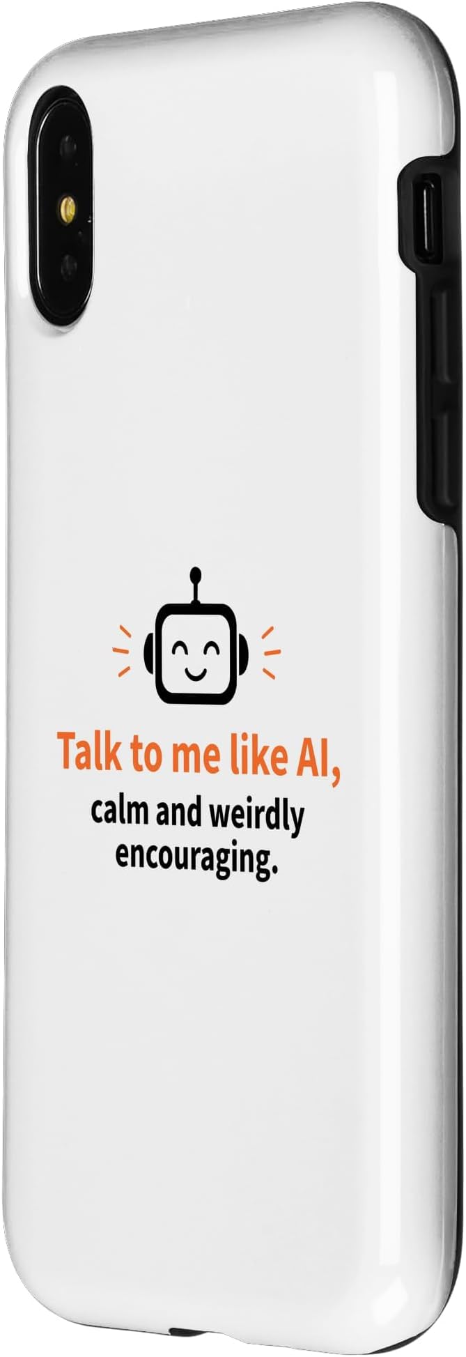 AI Robot Calm Encouraging Tech Support Case for iPhone X/XS - Image 2