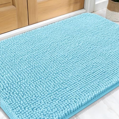 OLANLY Dog Door Mat for Muddy Paws 34x21, Super Absorbent Chenille Mud Mat by OLANLY