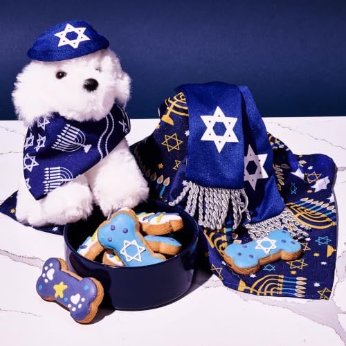 Hanukkah Dog Treat Gift Set, Peanut Butter Dog Cookies, Set of 8 - Image 5