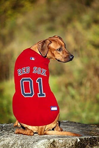Official MLB Boston Red Sox Pet Jersey for Dogs & Cats, Size Medium - Stylish Baseball Jersey for Your Furry Fan- Show Off Team Spirit with The Perfect Fan Apparel Gear for Pet, Dog & Cat - Image 3
