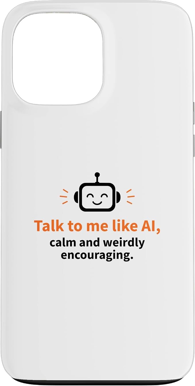 AI Robot Calm Encouraging Tech Support Case for iPhone 13 Pro Max by Unknown