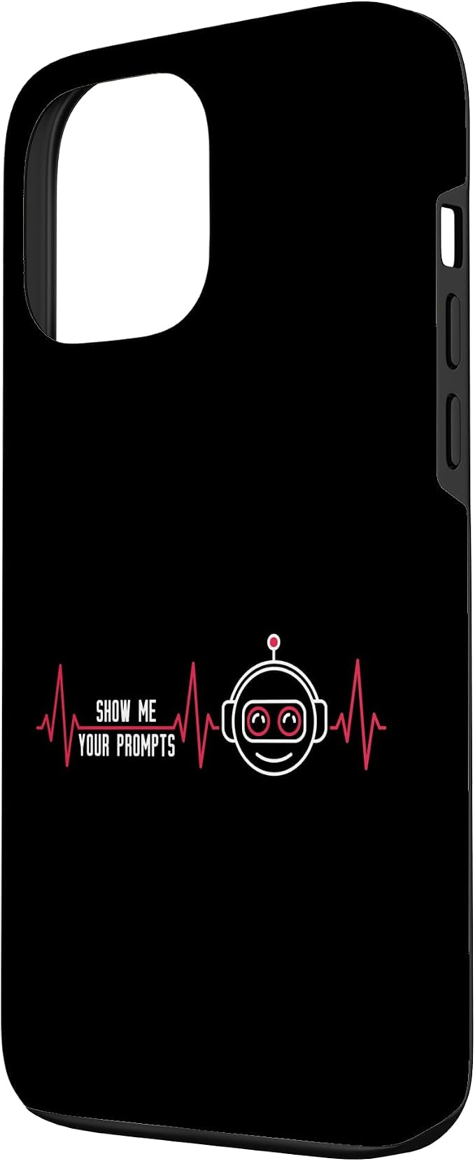 Show Me Your Prompts AI Artificial Intelligence Heartbeat Case for iPhone 13 Pro Max - Image 2