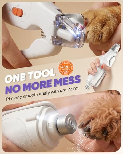CATPICK 2-in-1 Cat & Dog Nail Clippers with Grinder and Dual LED Lights - Image 3