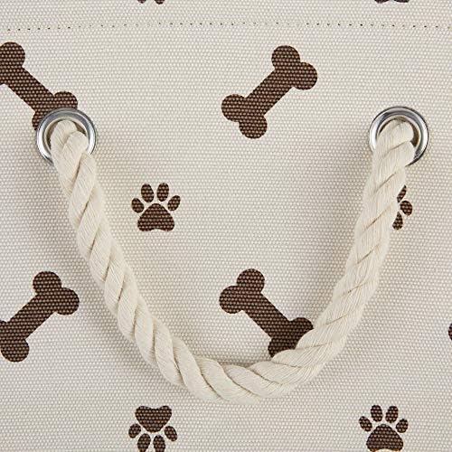 Bone Dry Pet Storage Collection Paw and Bone Print, Medium Rectangle, 16x10x12, Dark Brown - Image 4