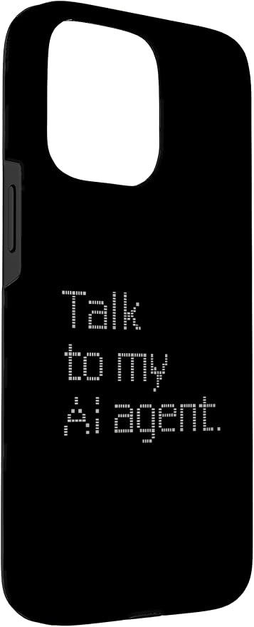 Talk to My AI Agent - Minimalist Tech Design Case for iPhone 15 Pro Max - Image 3