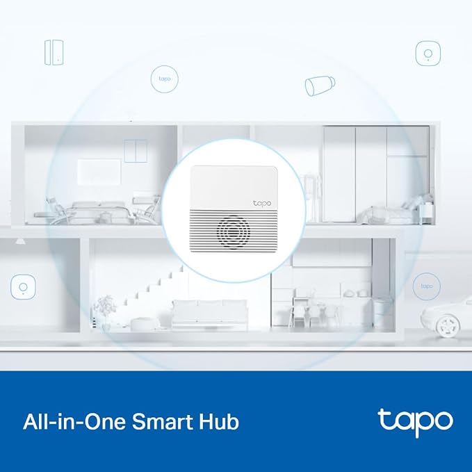 TP-Link Tapo Smart Hub with Built-In Chime, REQUIRES 2.4GHz Wi-Fi, Connect up to 64 Smart + 4 Camera Devices, Sub-1G Low-Power Wireless Protocol, 512GB Local Storage, Tapo H200 - Image 5