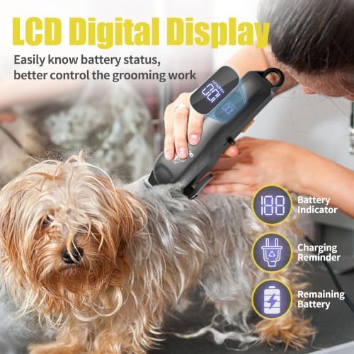 Dog Clippers Grooming Kit with Paw Trimmer for Thick/Matted/Knotted/Hair - Image 3