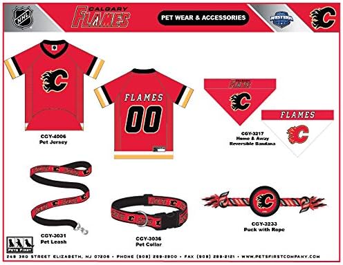 NHL Calgary Flames Jersey for Dogs & Cats, X-Large. - Let Your Pet Be A Real NHL Fan! - Image 4
