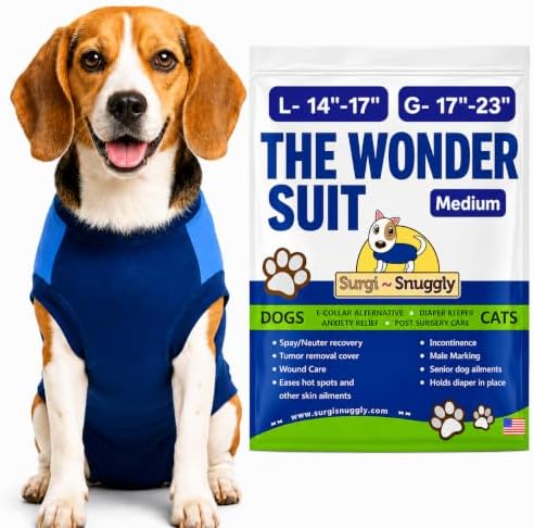 Surgi Snuggly Dog Surgery Recovery Suit, Cone Alternative, Spay/Neuter M by Surgi%7ESnuggly