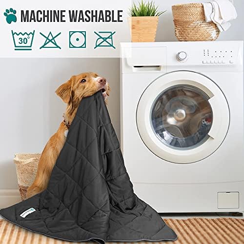 PetAmi Cooling Dog Blanket Queen Bed Lightweight for Pet Cat, 90x90 Grey - Image 5