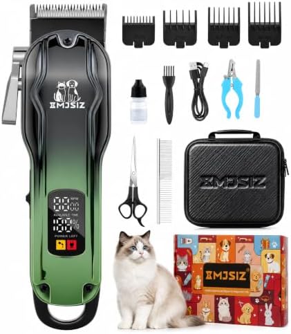 Dog Grooming Kit, Cordless Pet Clippers for Dogs & Cats, Low Noise by Unknown