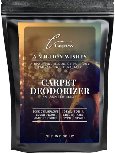 Lapew A Million Wishes Carpet Deodorizer Powder - Pet Safe Freshener for Vacuuming | Scented Odor Eliminator for Home | 36 oz by Lapew