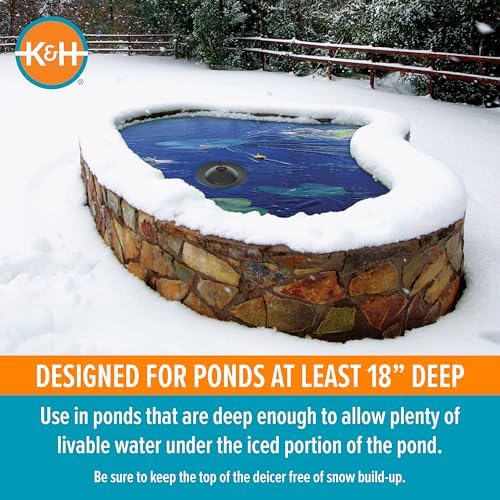 K&H Pond Heater, Thermo-Pond 3.0 Deicer, Safety Listed, 100W, Black - Image 5