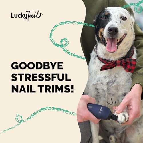 LuckyTail Dog Nail Grinder, Whisper-Quiet, Low-Vibration Trimmer with Light - Image 4