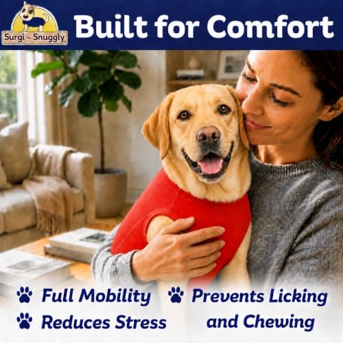Surgi Snuggly Dog Surgery Recovery Suit, Cone Alternative, Spay/Neuter XLL - Image 5