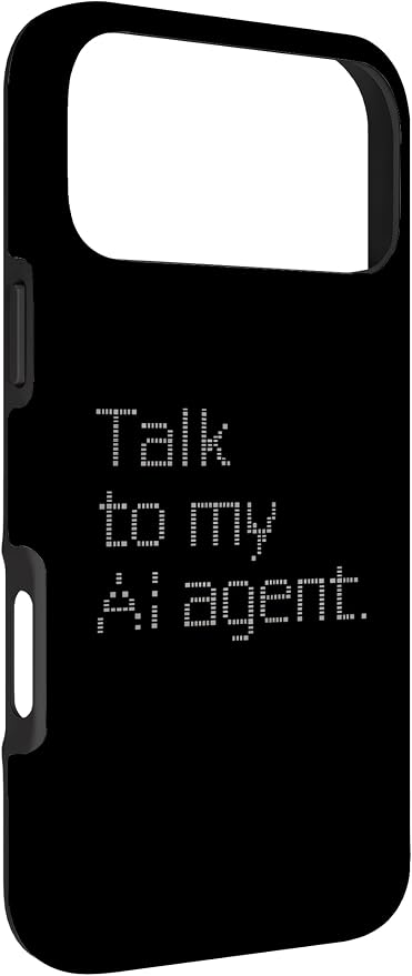 Talk to My AI Agent - Minimalist Tech Design Case for iPhone 17 Pro Max - Image 3