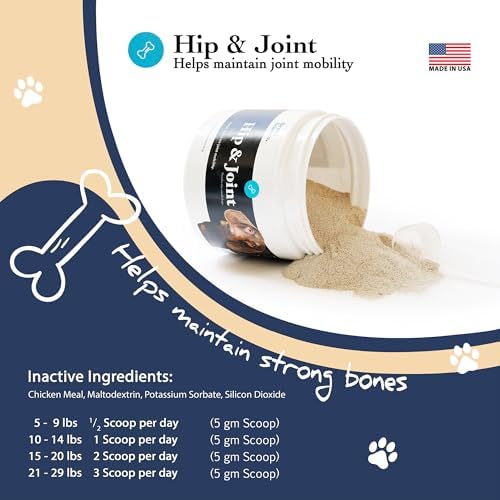Hip and Joint Food Supplement for Dogs, Small Breeds- Glucosamine and Chondroitin Powder with Green Lipped Mussel - Pain, Inflammation Relief with Vitamins - Senior Health Supplies for Arthritis - Image 3