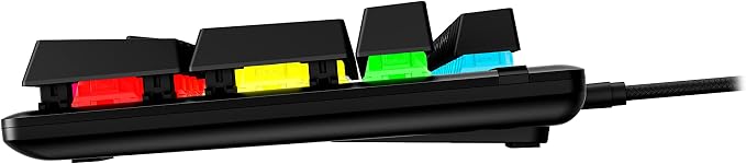 HyperX Alloy Origins PBT - Mechanical Gaming Keyboard, Keycaps, RGB Lighting, Compact, Aluminum Body, Adjustable Feet, Customizable with NGENUITY, Onboard Memory Clicky Switch, Black - Image 10