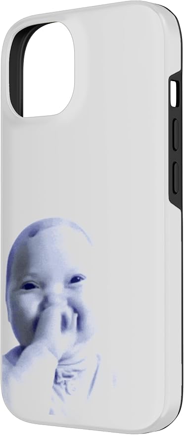 AI Baby Holding Laugh Meme Case for iPhone 14 - Image 2