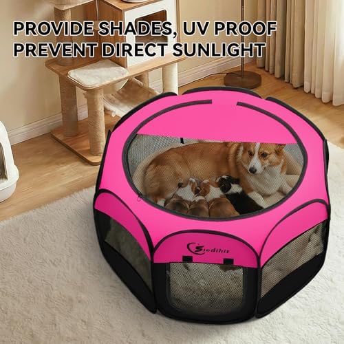 Siedihit Dog Playpen, Medium Puppy Pet Playpen, Dog Crate Tent Cage Indoor - Image 5