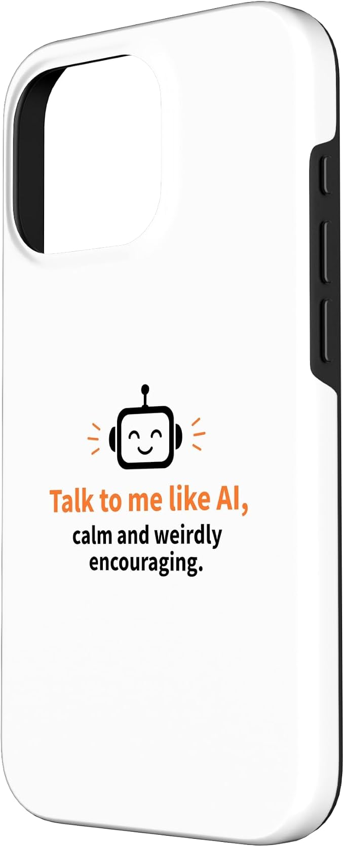 AI Robot Calm Encouraging Tech Support Case for iPhone 16 Pro - Image 2