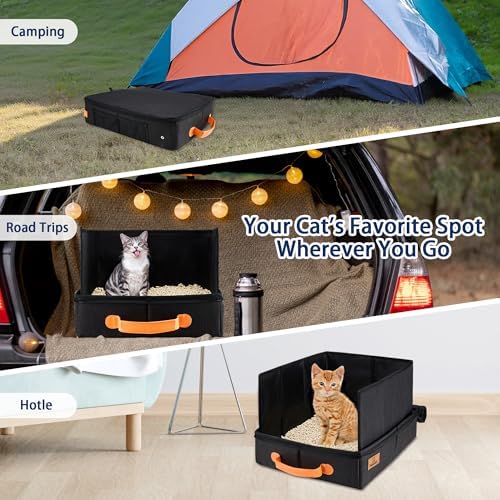 MORAIS Portable Travel Litter Box for Cats, 23"×15"×11" - Image 6