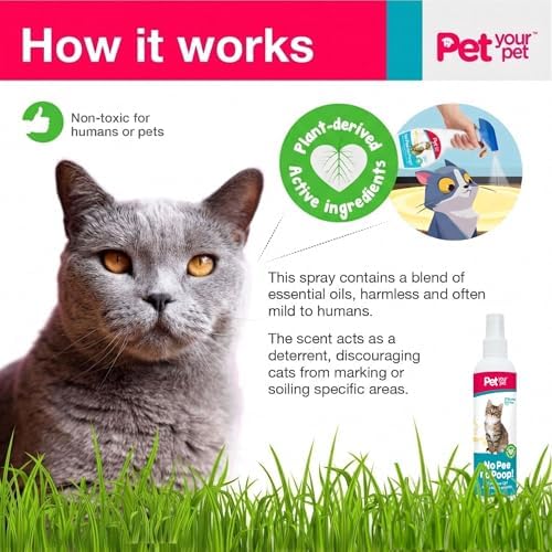 Cat Potty Training Spray No Pee No Poop, 8 Fl Oz - Image 2