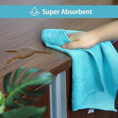 HOMEXCEL 200PK Microfiber Cleaning Cloth, Cleaning Rag for Home, 11.5x11.5 - Image 4