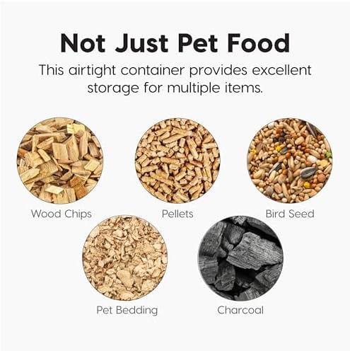 IRIS USA Dog Food Storage Container, Up to 58 lbs, Smoke Black, Made in USA - Image 6
