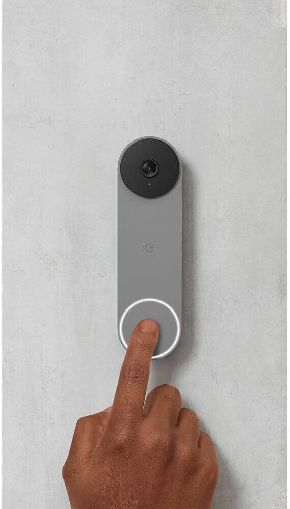 Google Nest Doorbell (Battery) - Ash | 6x digital zoom video doorbell, HD, 24/7 live view, Night vision, HDR, works with Google Home & Gemini - Image 3