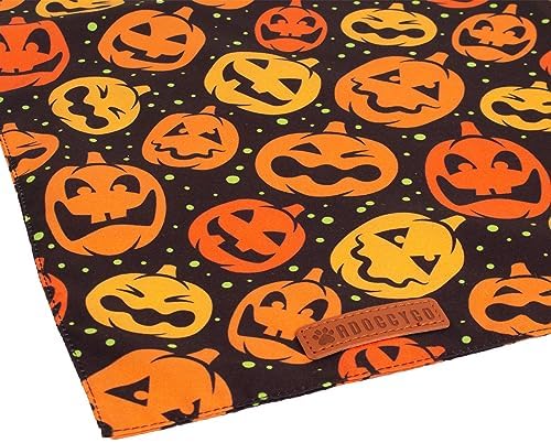 ADOGGYGO Halloween Bandanas for Dogs, Cute Bat Pumpkin Dog Scarf, Small - Image 6