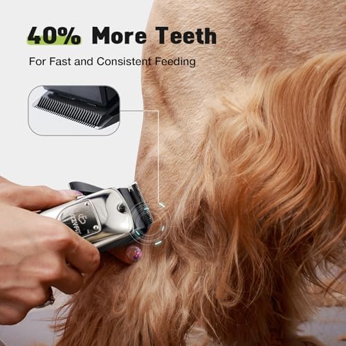 Dog Grooming Kit, Dog Clippers for Grooming for Thick Heavy Coat - Image 3