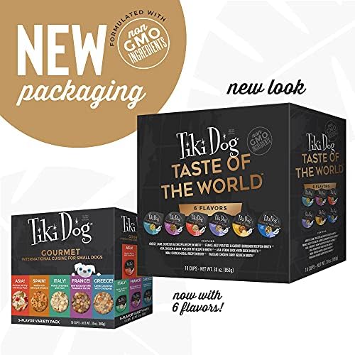 Tiki Dog Taste of The World Wet Dog Food, Variety Pack, 3oz Cup, 10ct - Image 3