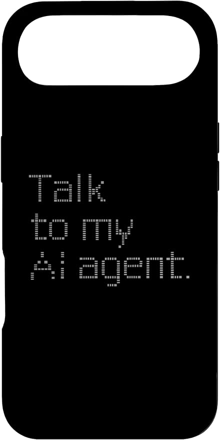 Talk to My AI Agent - Minimalist Tech Design Case for iPhone Air by Unknown