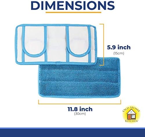 Reusable Microfiber Mop Pads | Durable Machine Washable Refills | Compatible with Swiffer Dry Mops | Flat Mop Pads for Efficient Floor Cleaning | 2 Pack - Image 6