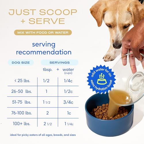 Native Pet Bone Broth for Dogs and Cats - Chicken Bone Broth Powder Dog Food Toppers for Picky Eaters - Provides Extra Nutrition for Joint Strength, Immune Support & Heart Health - 96 Scoops - Image 6