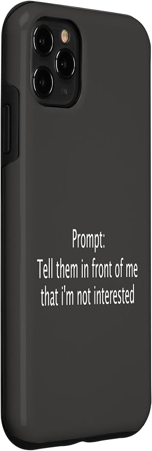 iPhone 11 Pro Max Funny Sarcastic Prompt Satirical AI Artificial Intelligence Case - Image 3