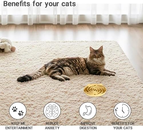 Bifeaw Slow Feeder Cat Bowl, Easy to Clean Silicone Bowl, Ideal for Dry and Wet Food (Yellow and Blue) - Image 5